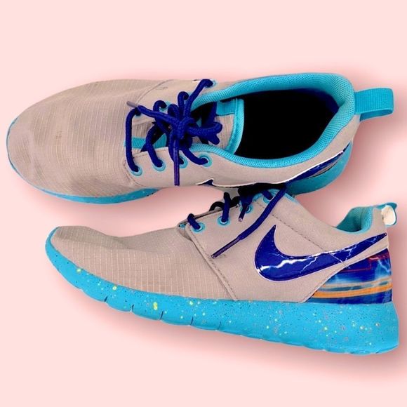⚡️🔹👟  Rare Blue & Grey Nike Roshe  👟🔹⚡️ - Picture 3 of 6